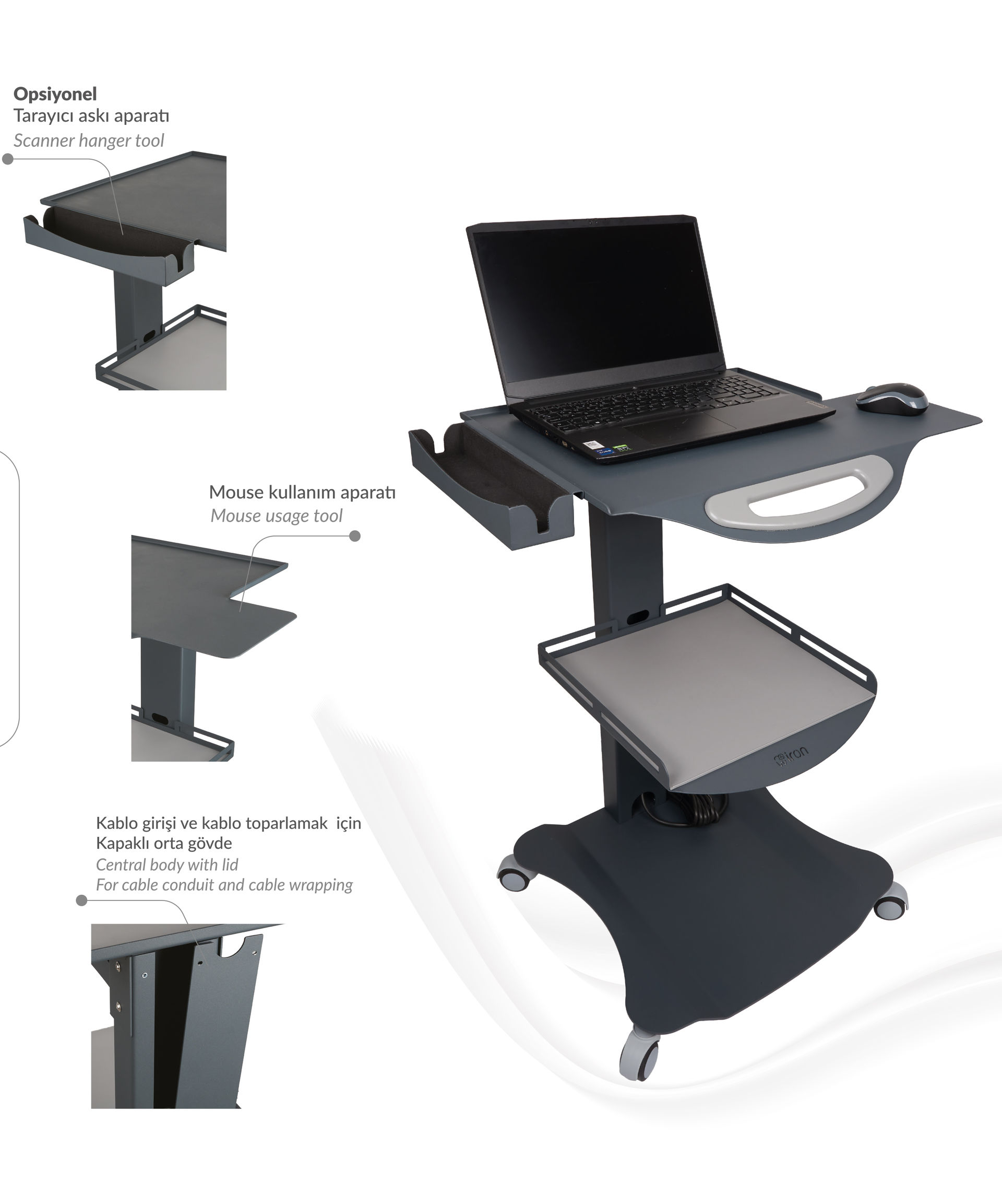 İron Tarayıcı Medikal Sehpa HTS-01